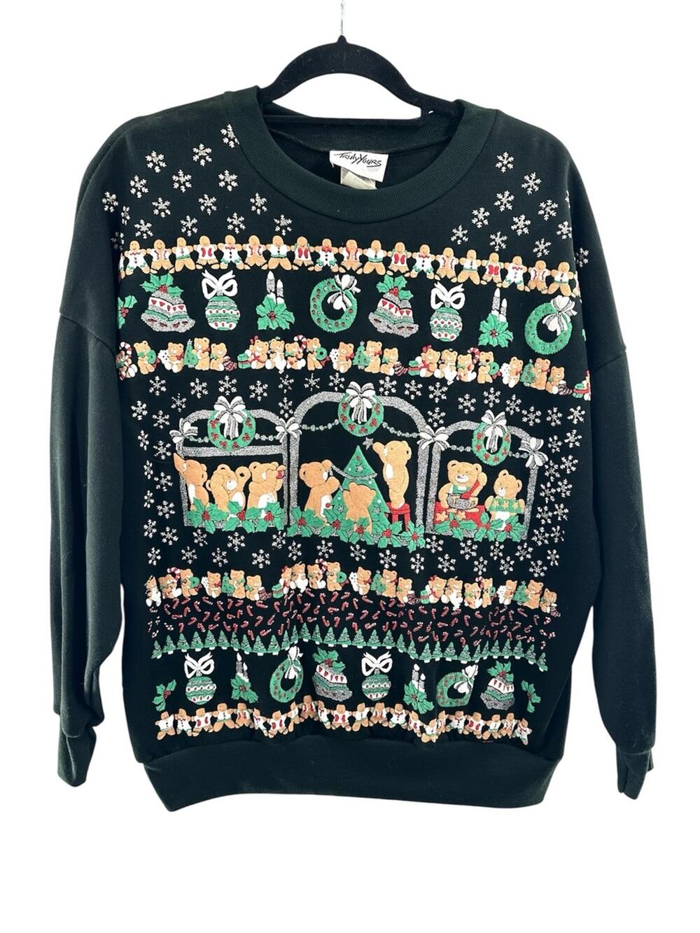 Vintage 90's Deadstock "Ugly" Christmas Crewneck Sweater Made in the USA